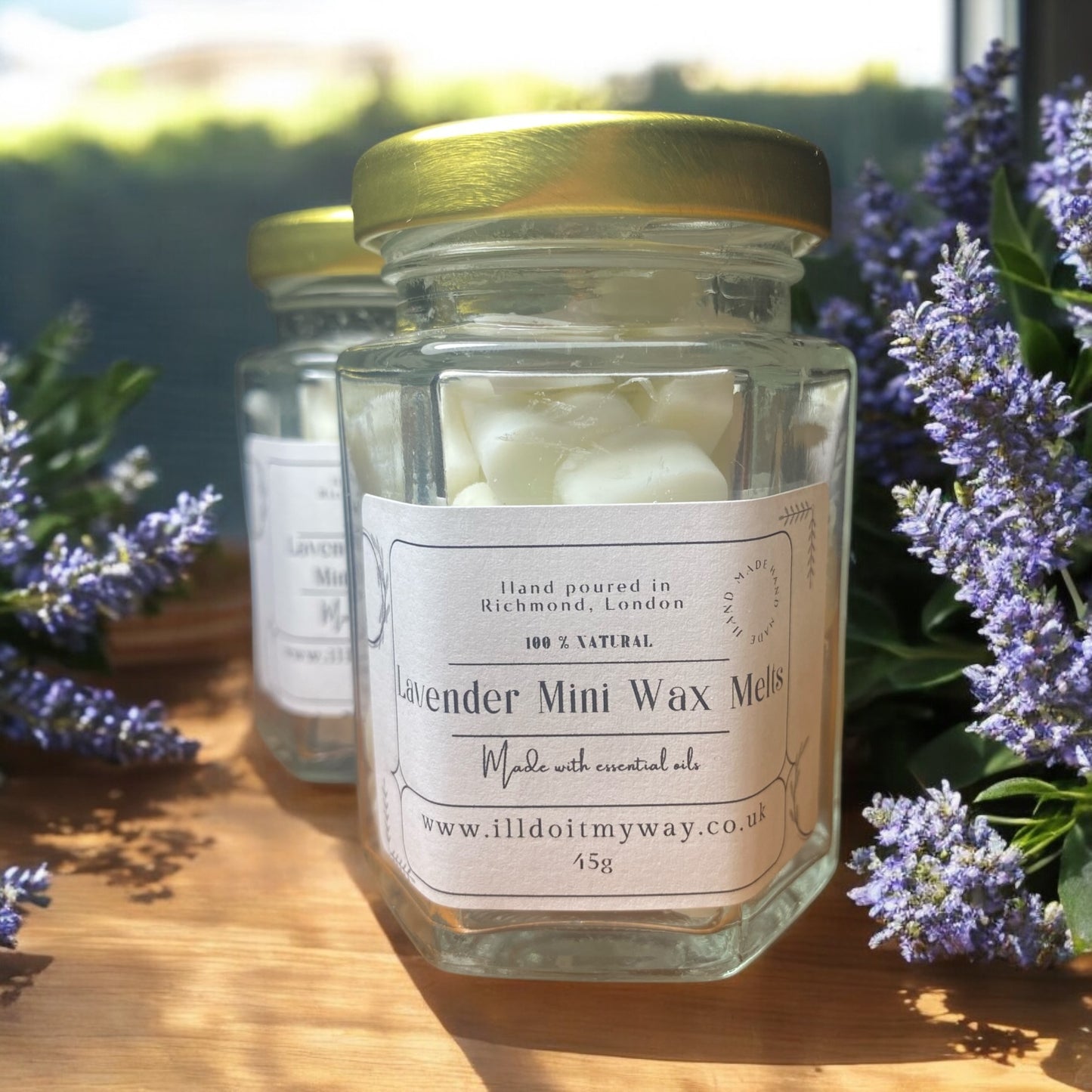 Mini wax melts in jar 45g