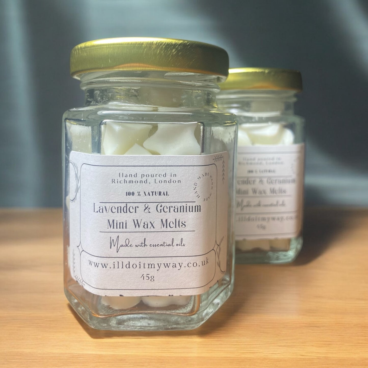 Mini wax melts in jar 45g