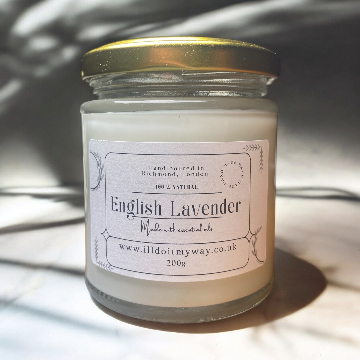 English lavender soy wax candle