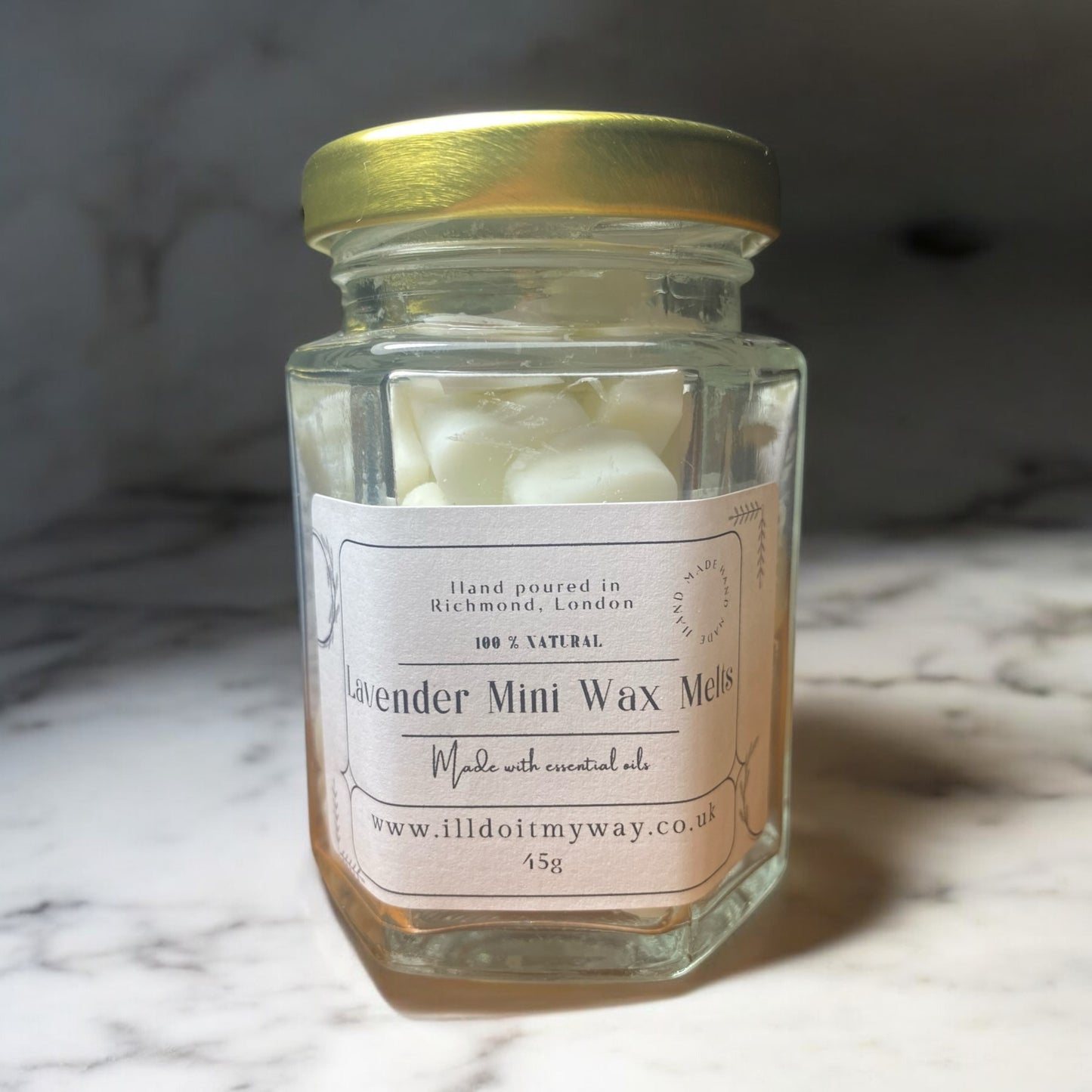 Mini wax melts in jar 45g